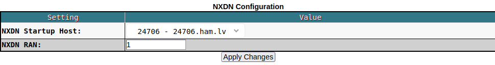NXDN configuration in Pi-Star